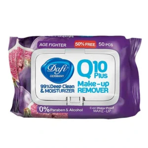 دستمال مرطوب پاک کننده آرایش Q10 میوه ای درب دار دافی