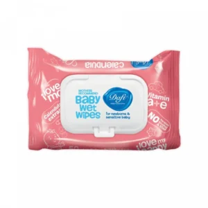 دستمال مرطوب کودک دافی حاوی کالاندولای صورتی درب دار