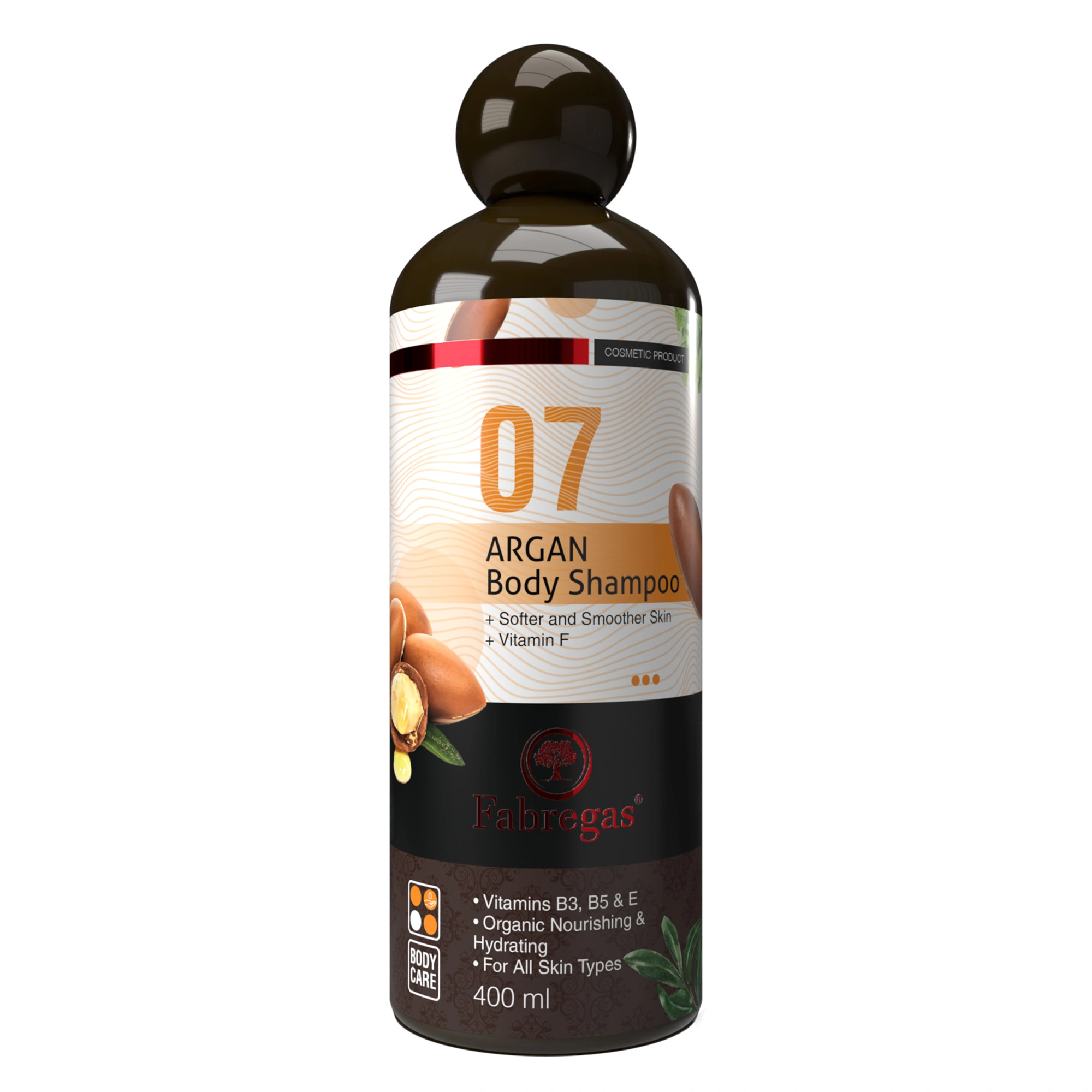 شامپو بدن ویتامینه فابریگاس حاوی روغن آرگان حجم 400 میل