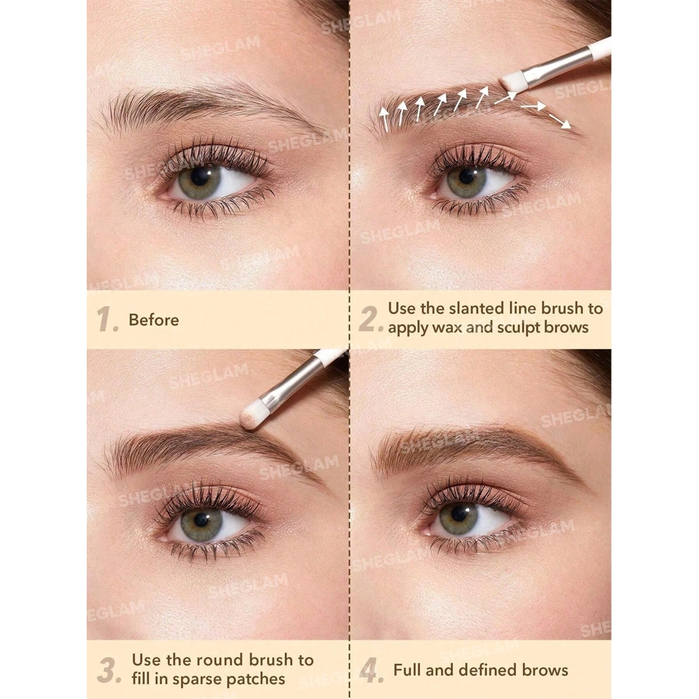 پالت سایهی ابروی شیگلم رنگ Dark Brown - Image 4