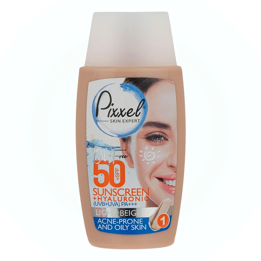 کرم ضد آفتاب رنگی پیکسل پوست چرب حجم 50میل